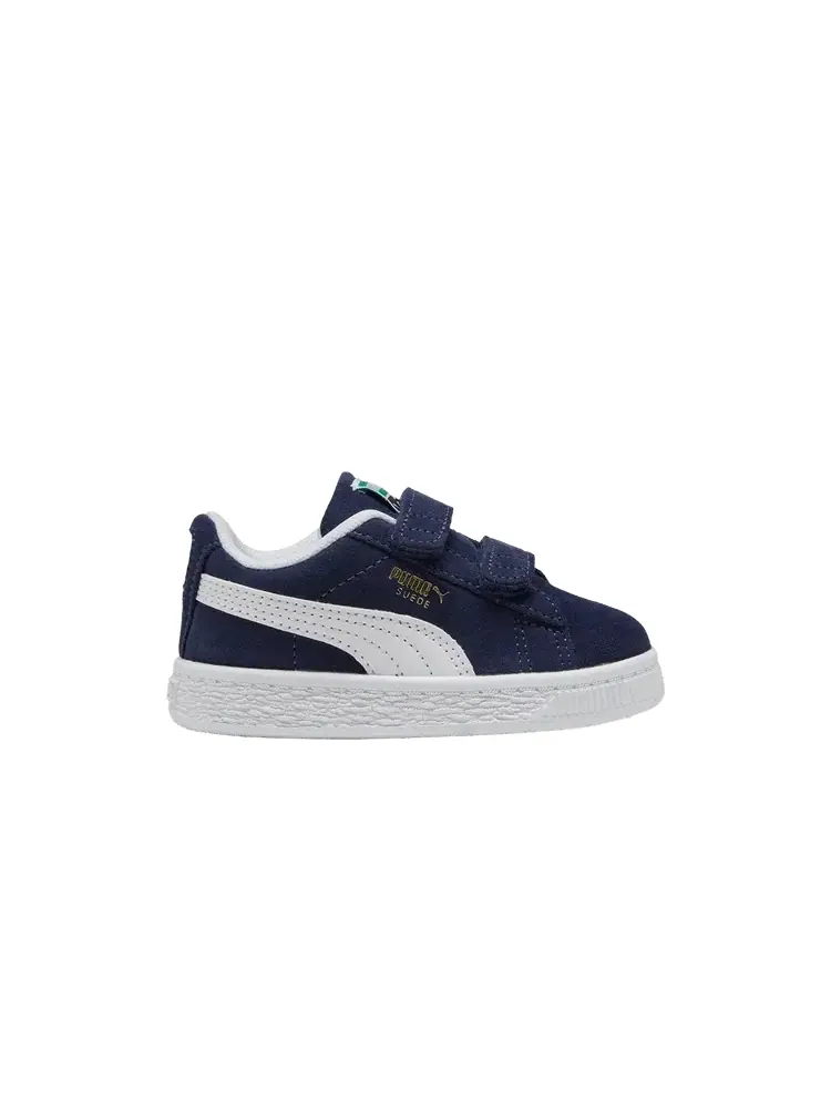 Кроссовки Puma Suede Classic Velcro Toddler 'Navy' — изображение 1 из 1, темно-синий/белый