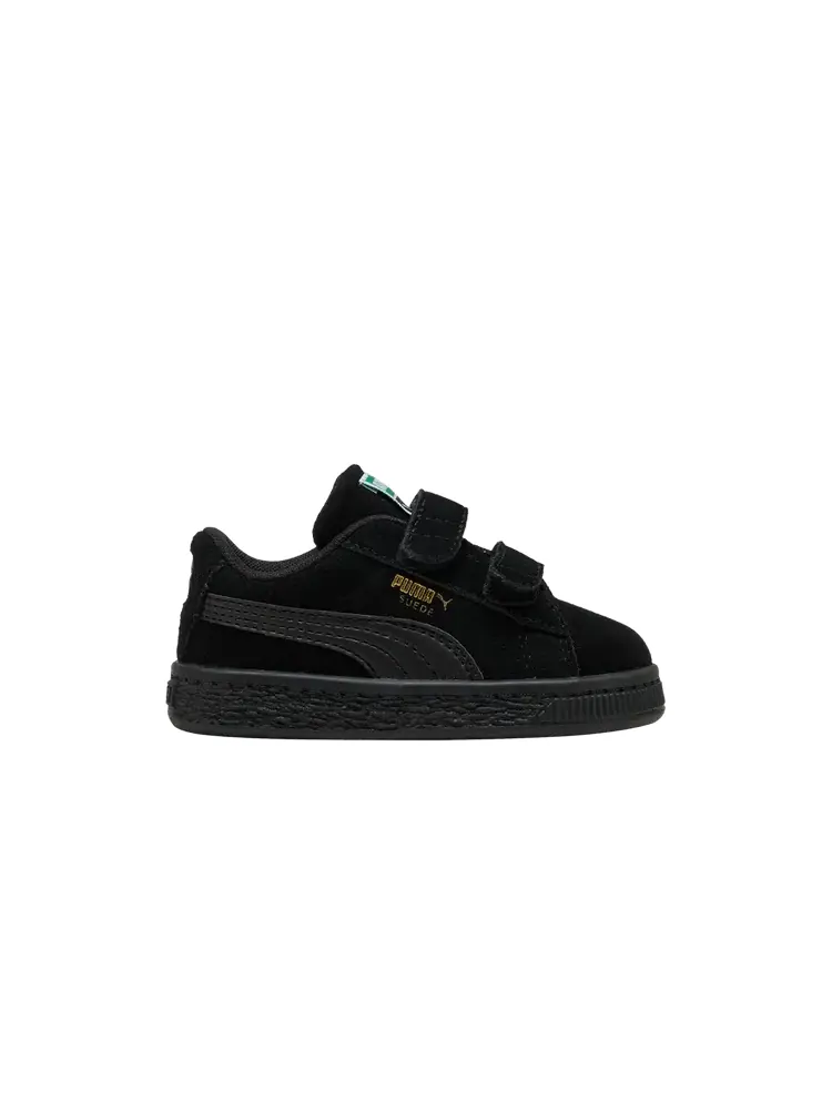 Кроссовки Puma Suede Classic Velcro Toddler 'Triple Black' — изображение 1 из 1, черный/черный