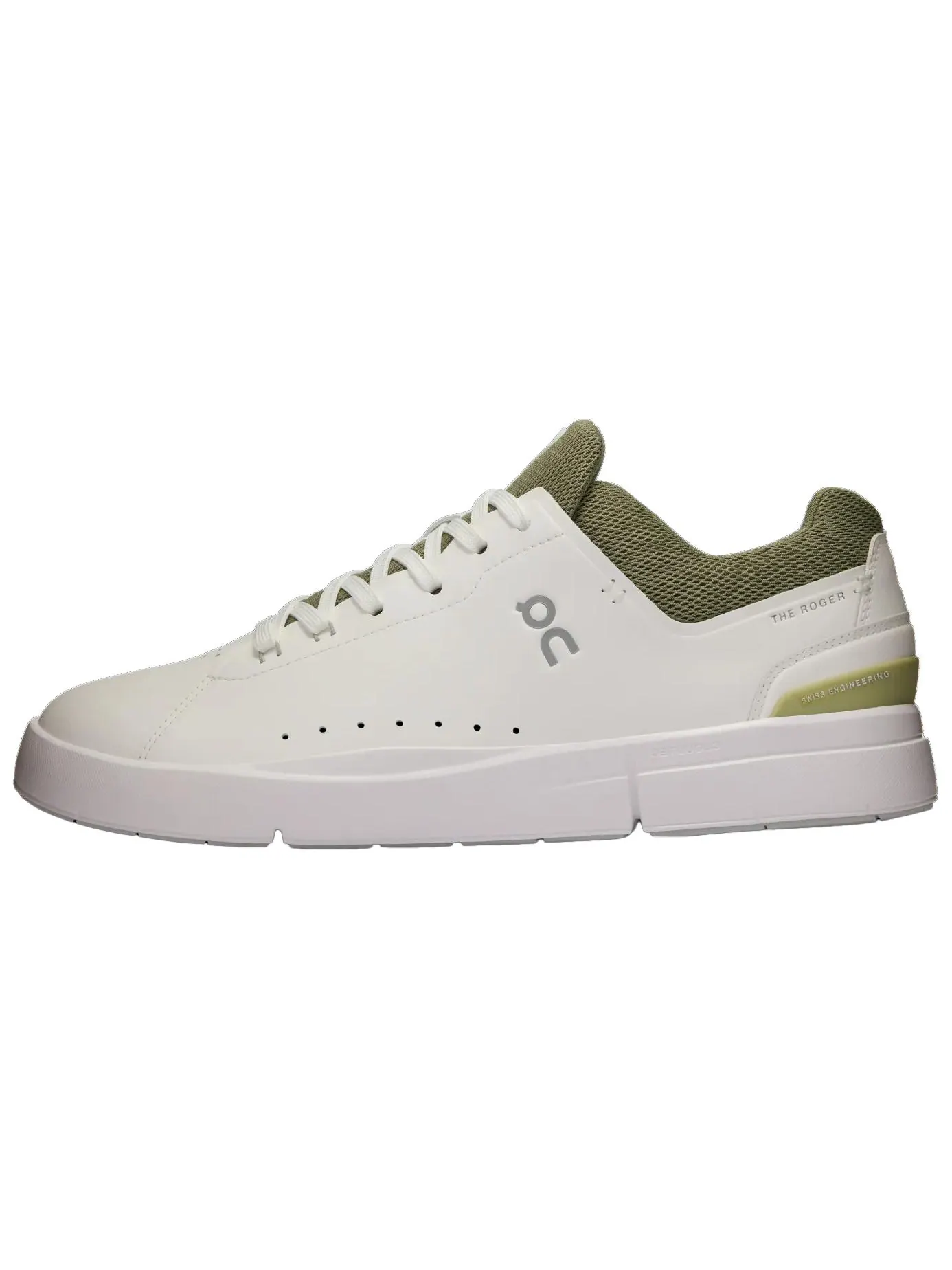 Кроссовки On The Roger Advantage 'White Olive' — изображение 1 из 7, белый зеленый