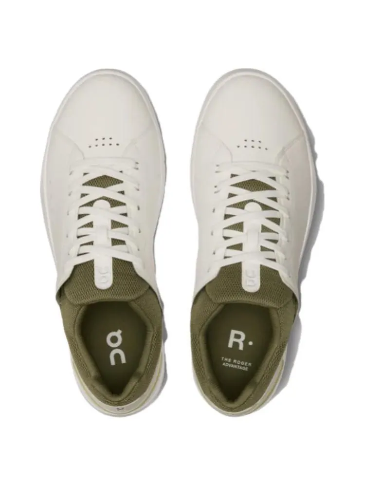 Кроссовки On The Roger Advantage 'White Olive' — изображение 4 из 7, белый зеленый
