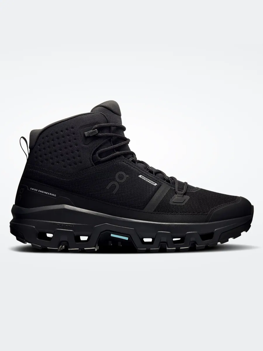 Кроссовки On Cloudrock Mid Waterproof, водонепроницаемые — изображение 1 из 6, черный