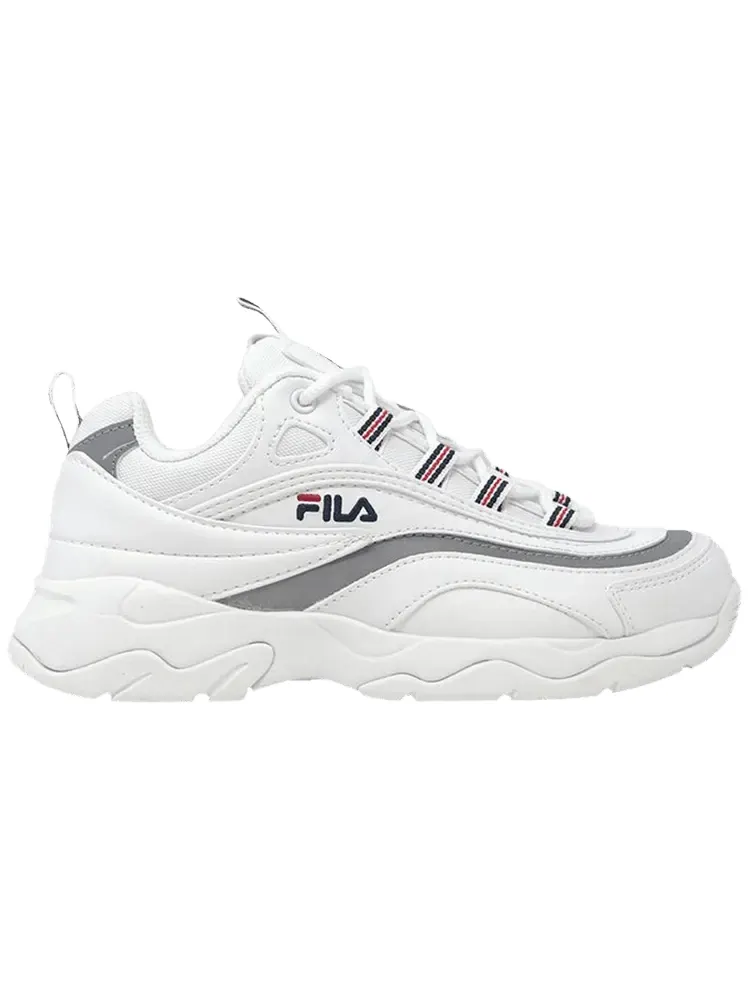 Кроссовки Fila Ray Big Kid 'White Metallic Silver'
