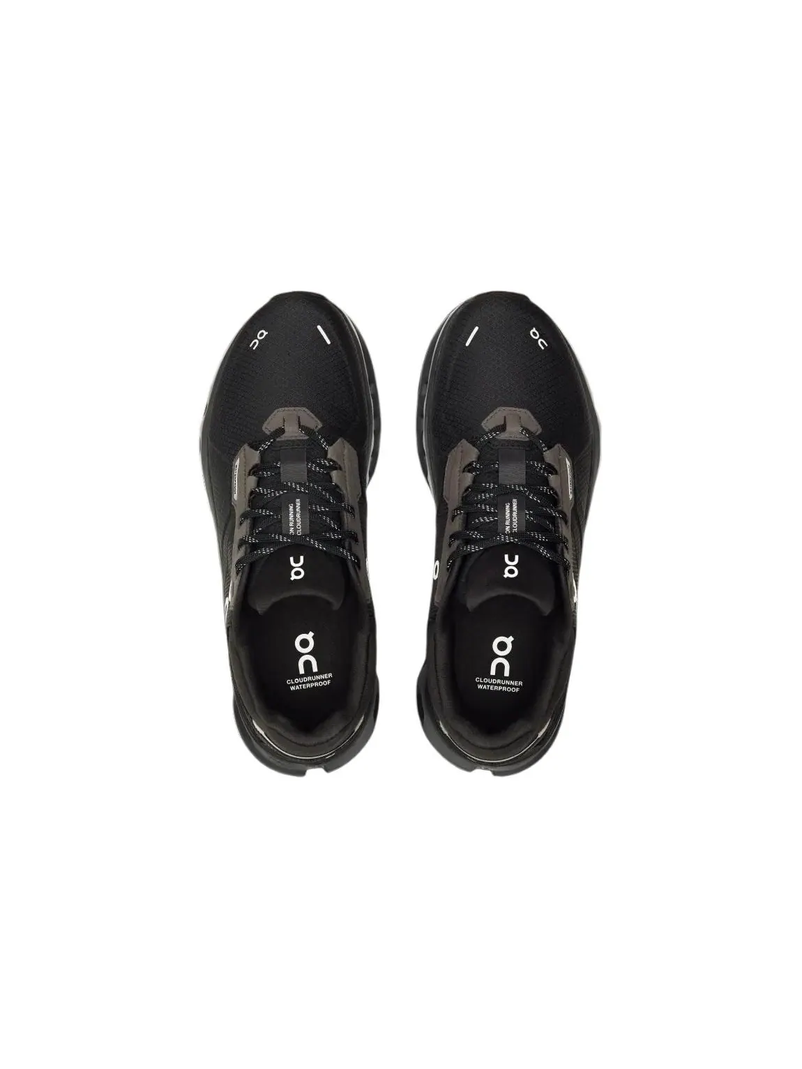 Кроссовки женские On Cloudrunner 2 Waterproof водонепроницаемые — изображение 4 из 7, серый/черный
