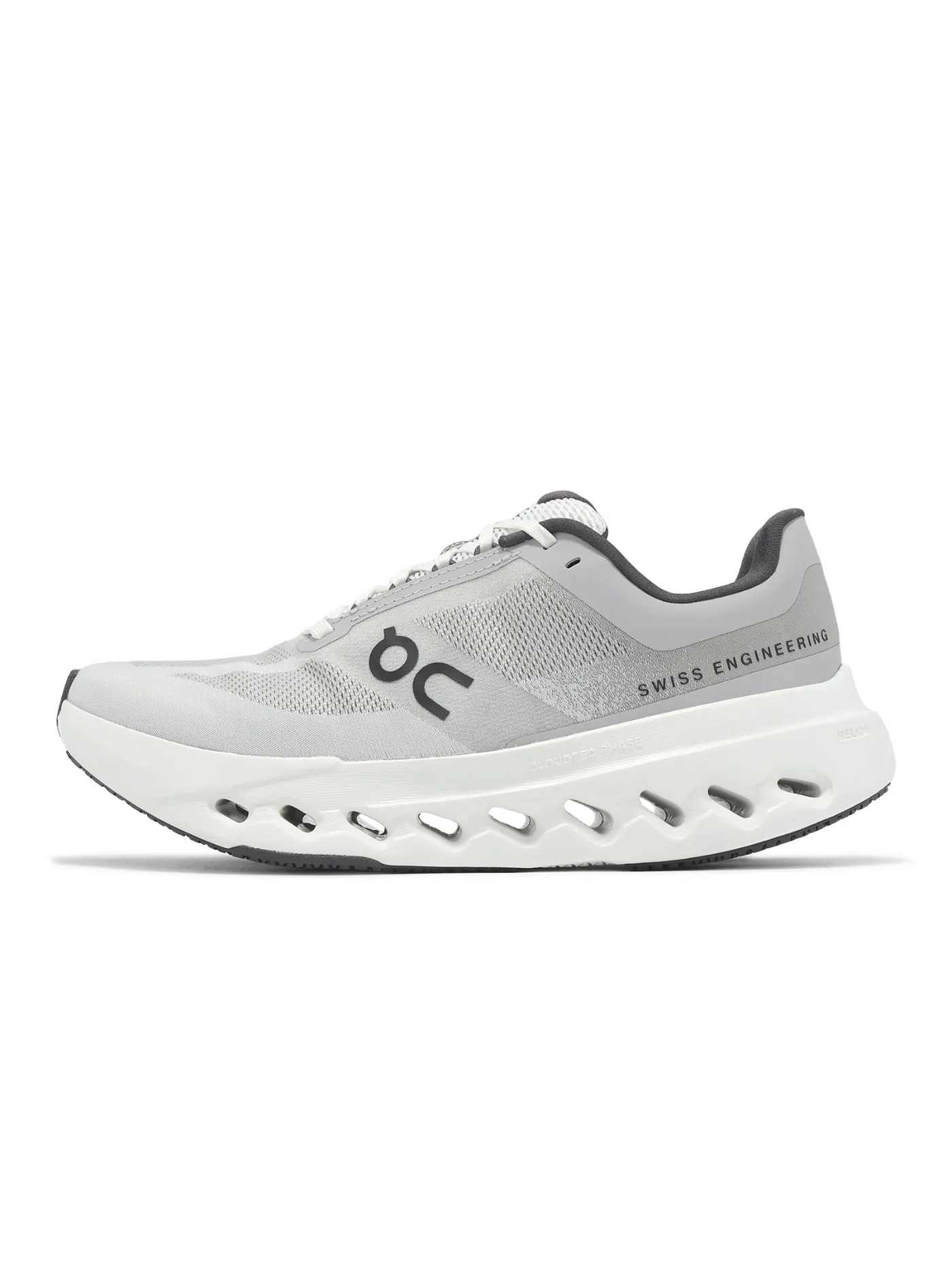 Кроссовки женские On Cloudsurfer Next Wide Undyed White Frost — изображение 1 из 6, серый