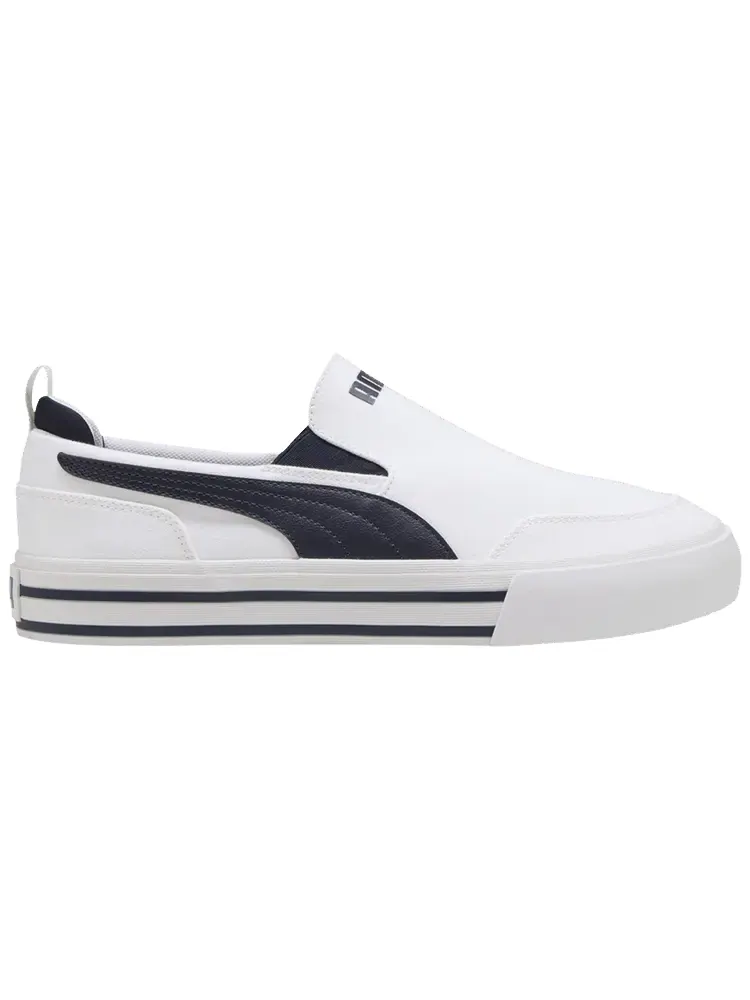 Кроссовки Puma Court Classic Vulc Slip On 'White New Navy' — изображение 1 из 1, белый