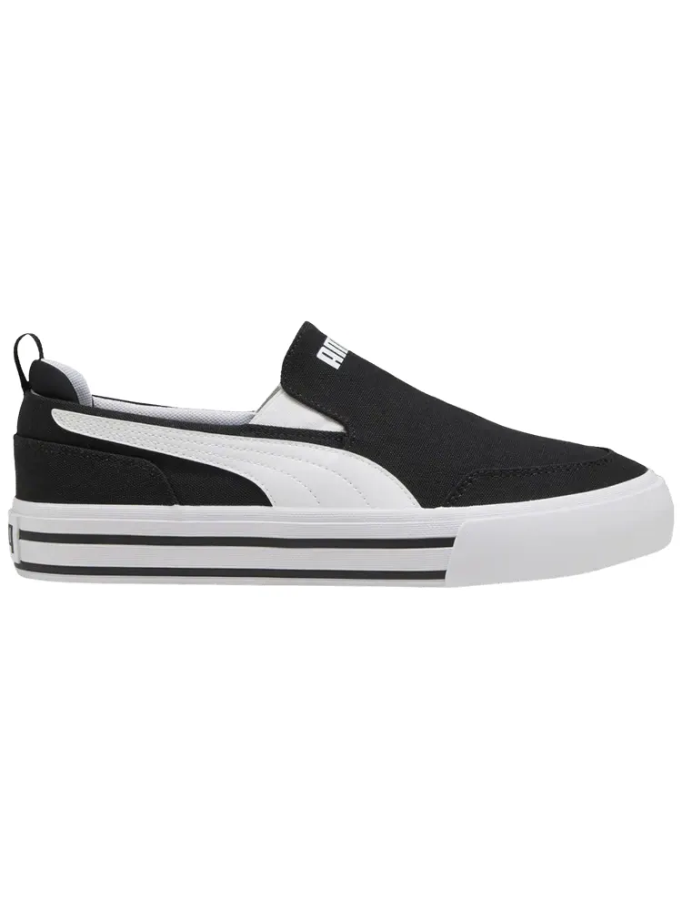 Кроссовки Puma Court Classic Vulc Slip On 'Black White' — изображение 1 из 1, черный