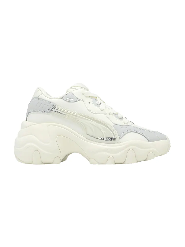Кроссовки Puma Wmns Pulsar Wedge 'Sequin - Warm White Glacial Grey' — изображение 1 из 1, белый/серый/серебристый