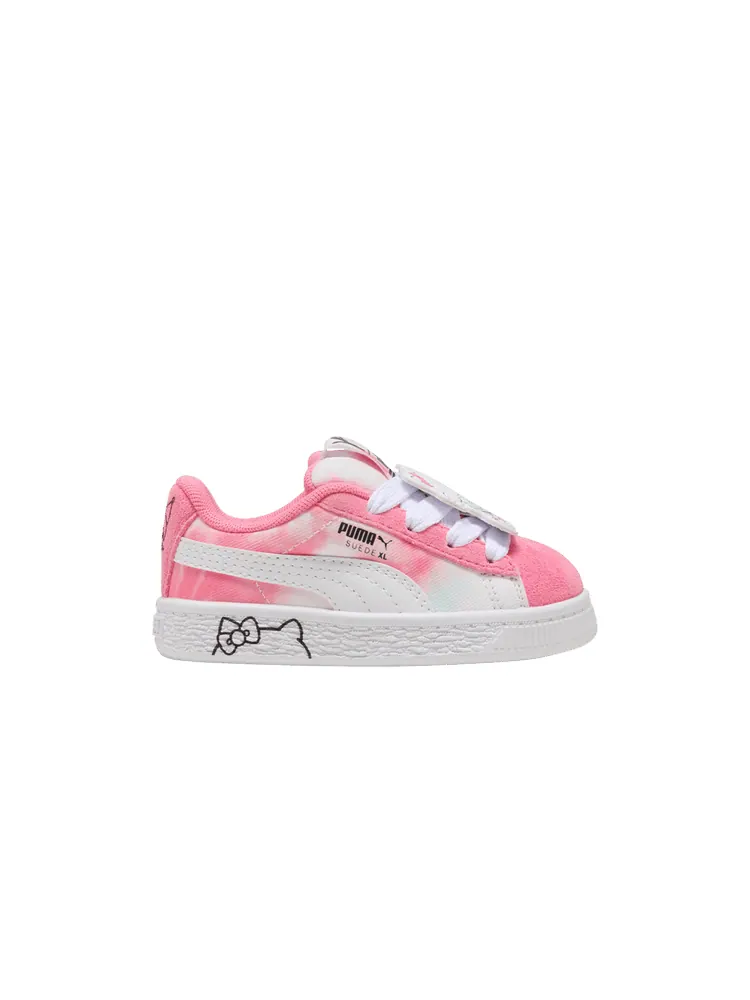 Кроссовки Puma Hello Kitty x Suede XL Toddler 'Hello Kitty and Friends Tie Dye' — изображение 1 из 1, розовый/синий