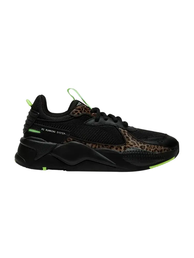 Кроссовки Puma Wmns RS-X 'Animal Print' — изображение 1 из 1, черный/черный