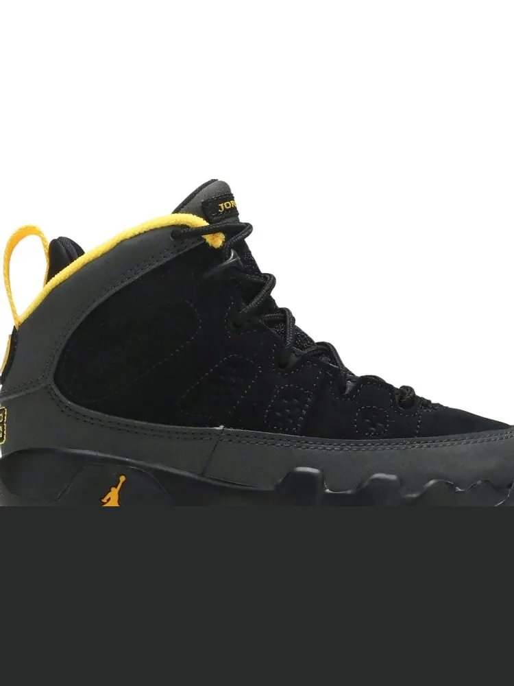 Кроссовки Air Jordan 9 Retro PS Dark Charcoal University Gold — изображение 2 из 8, серый