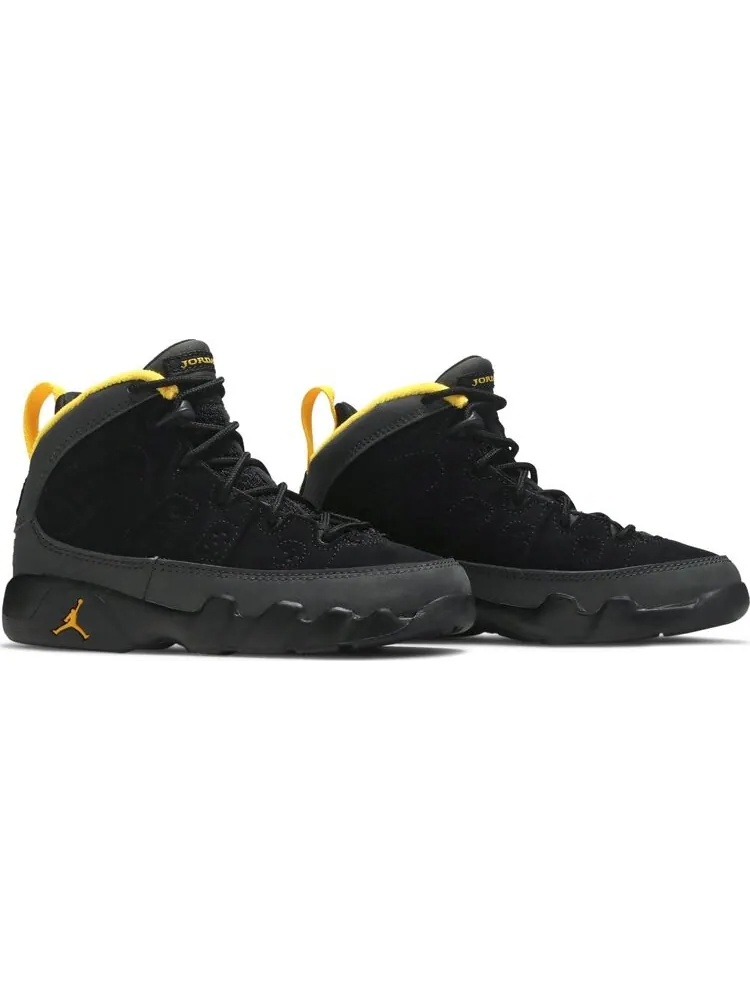 Кроссовки Air Jordan 9 Retro PS Dark Charcoal University Gold — изображение 8 из 8, серый