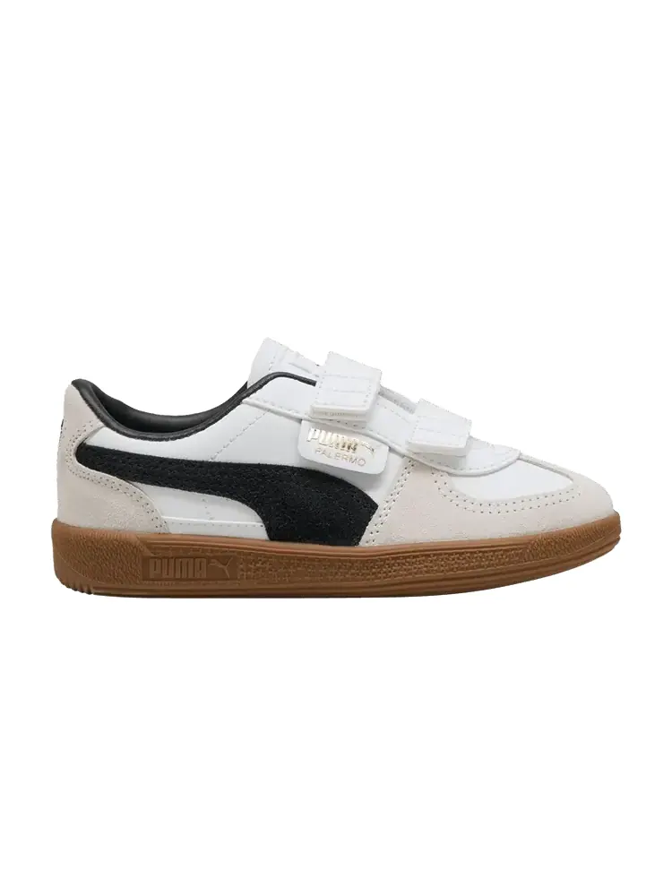 Кроссовки Puma Palermo Elevata Leather Little Kid — изображение 1 из 1, белый серый