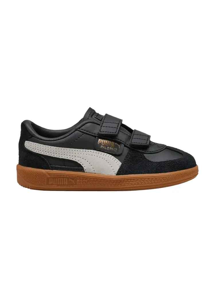 Кроссовки Puma Palermo Elevata Leather Little Kid — изображение 1 из 1, черный серый
