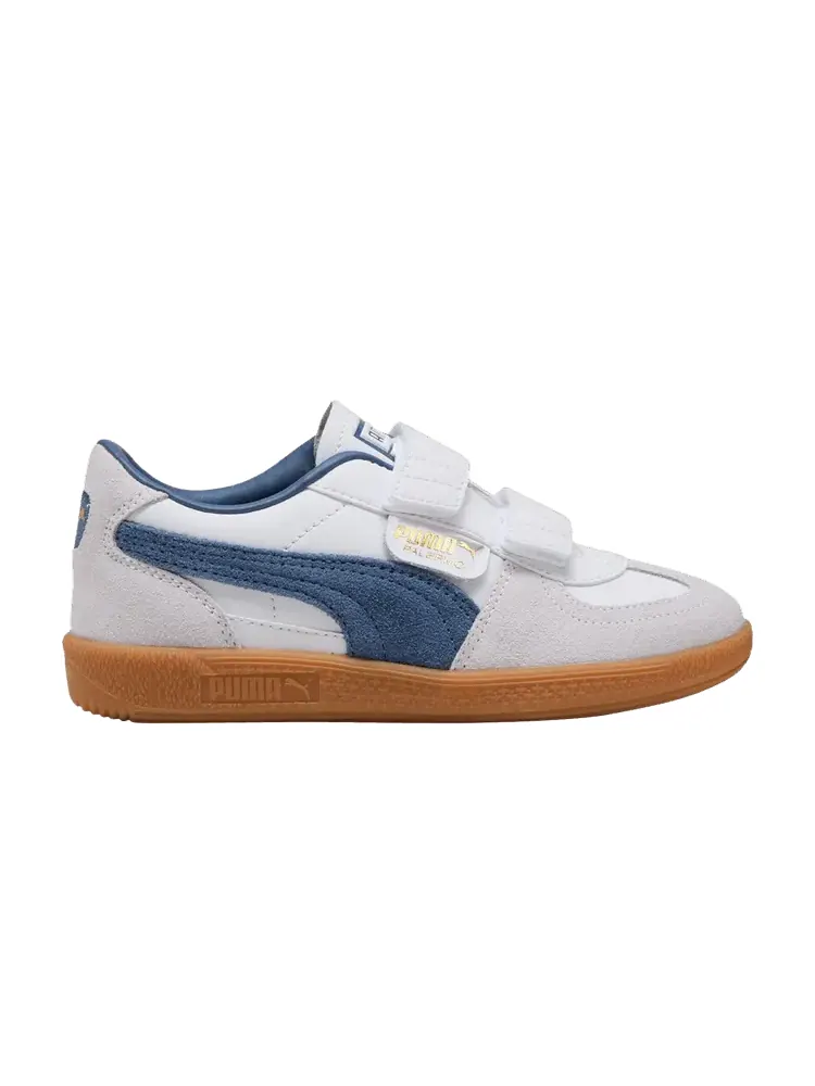 Кроссовки Puma Palermo Elevata Leather Little Kid — изображение 1 из 1, белый темный индиго