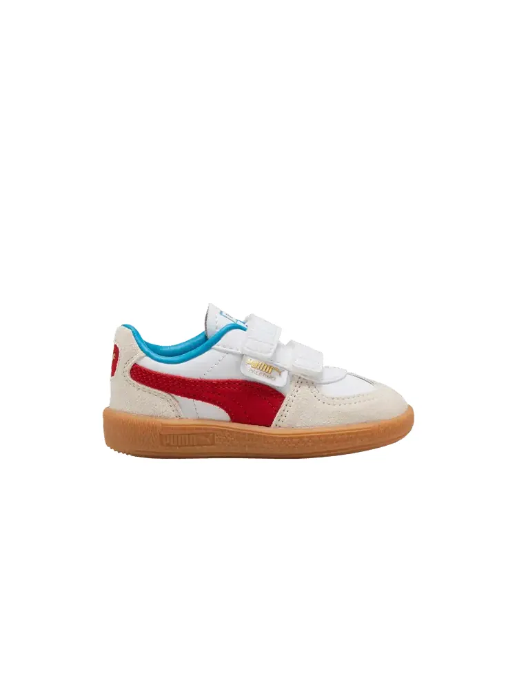 Кроссовки Puma Palermo Leather Toddler — изображение 1 из 1, белый красный
