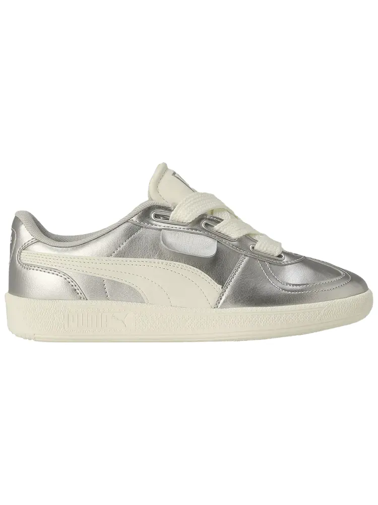 Кроссовки Puma Wmns Palermo Wide Lace 'Metallic - Silver Warm White' — изображение 1 из 1