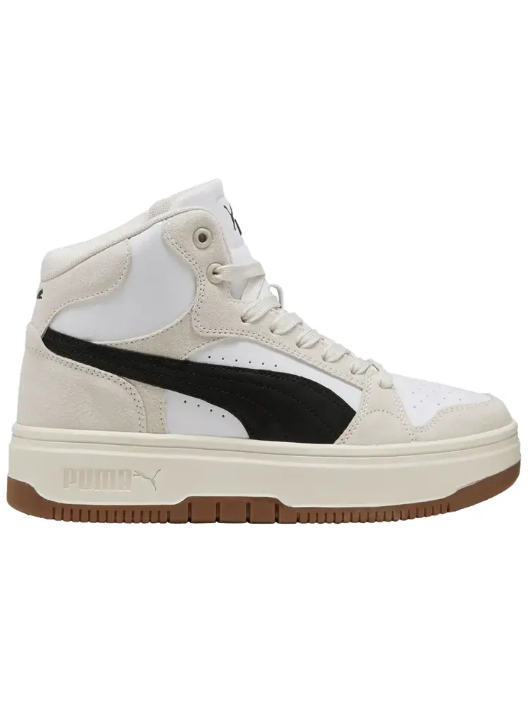 Кроссовки Puma Wmns Rebound Femme Mid Suede 'White Black Frosted Ivory' — изображение 1 из 1, бежевый