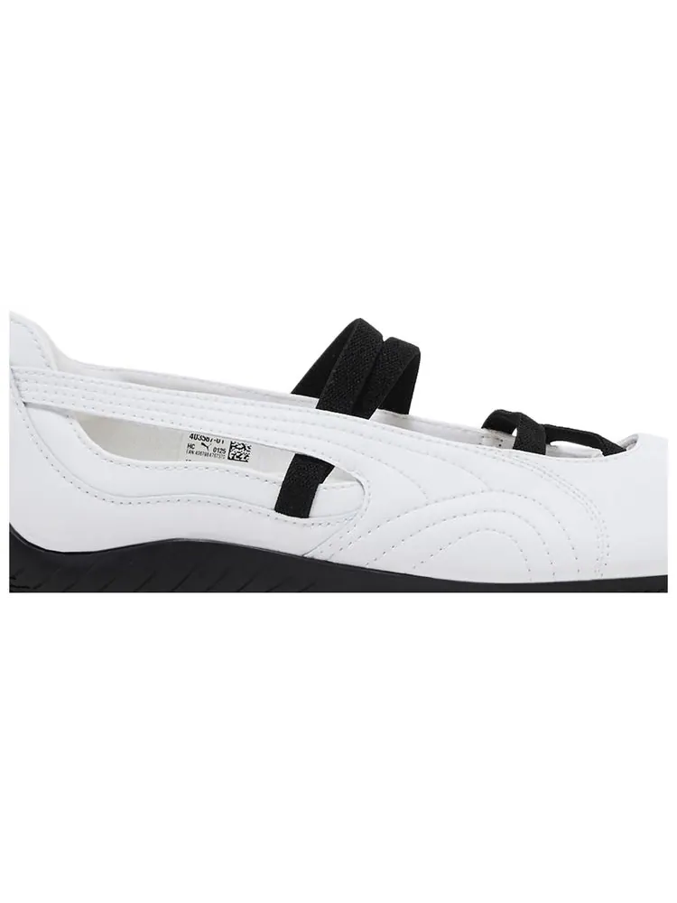 Кроссовки Puma Wmns Speedcat Ballet Leather 'White Black' — изображение 2 из 4, белый черный