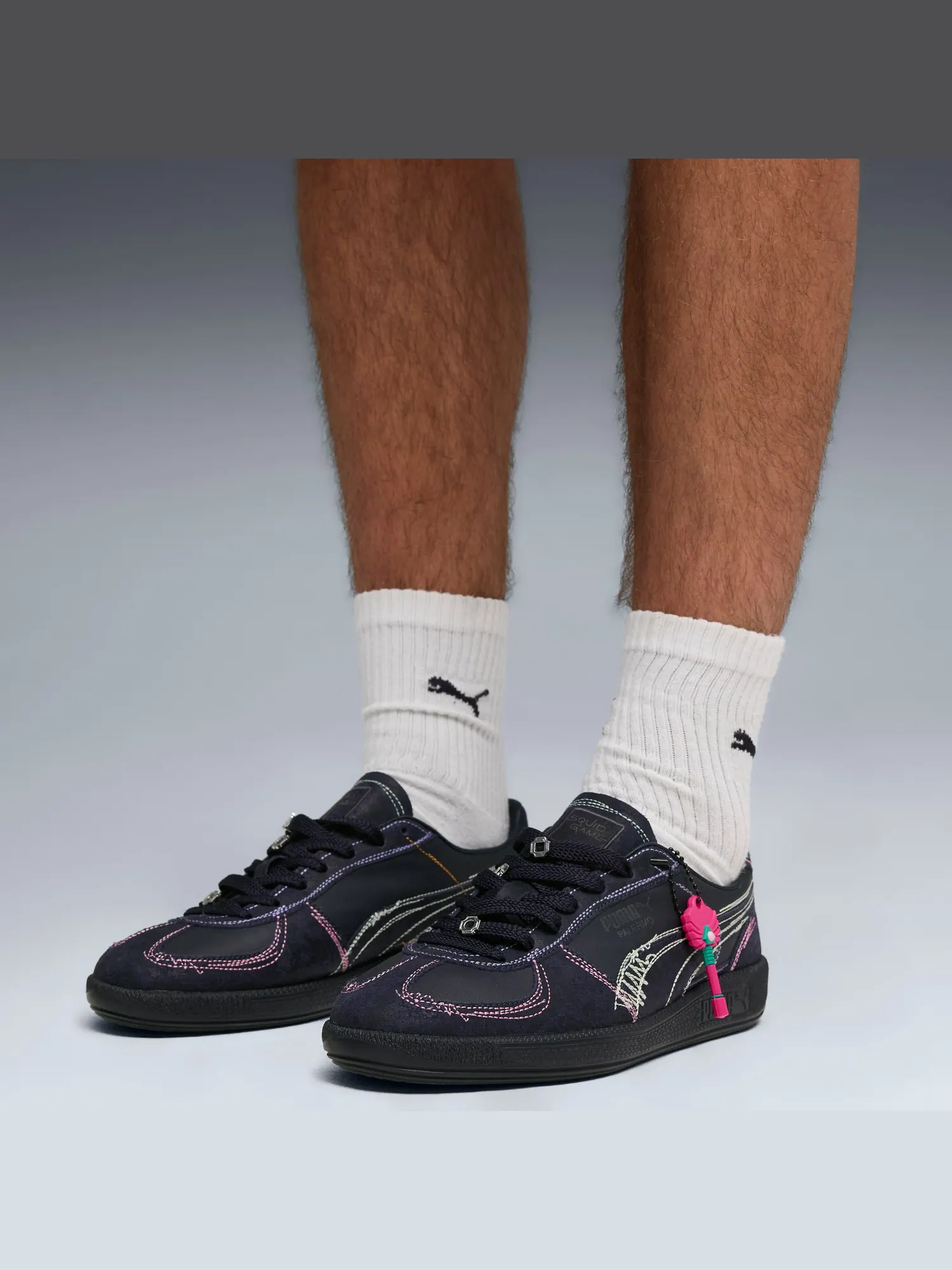 Кроссовки Puma x Squid Game Palermo 'Lights Out' — изображение 2 из 7, синий