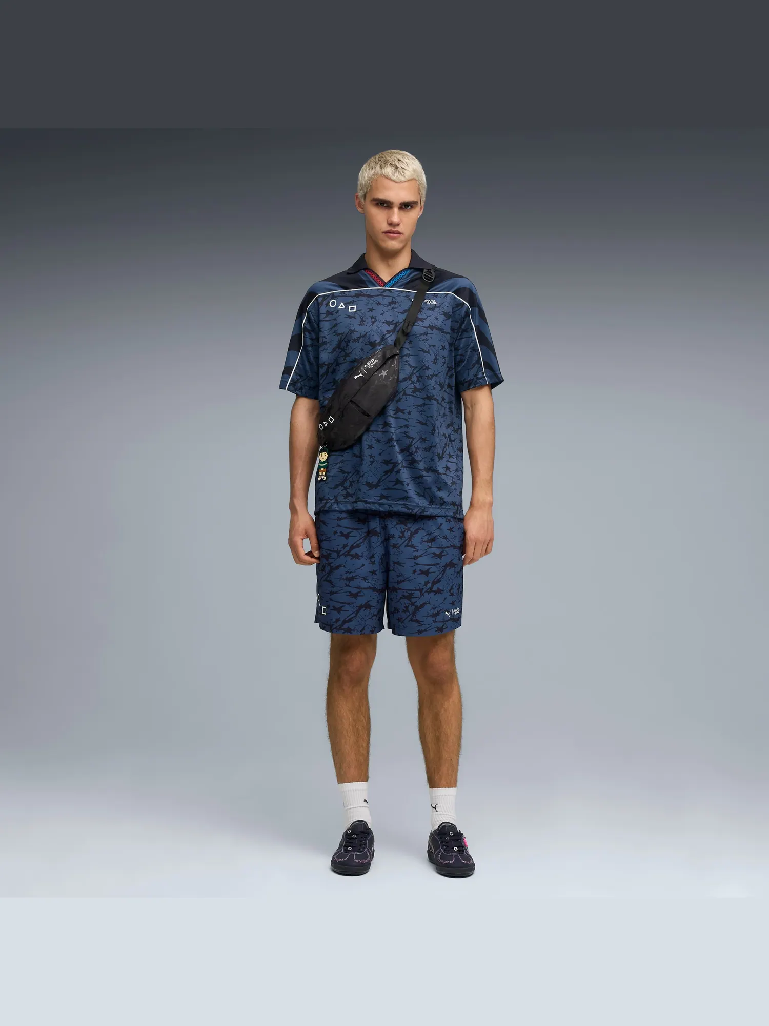 Кроссовки Puma x Squid Game Palermo 'Lights Out' — изображение 3 из 7, синий