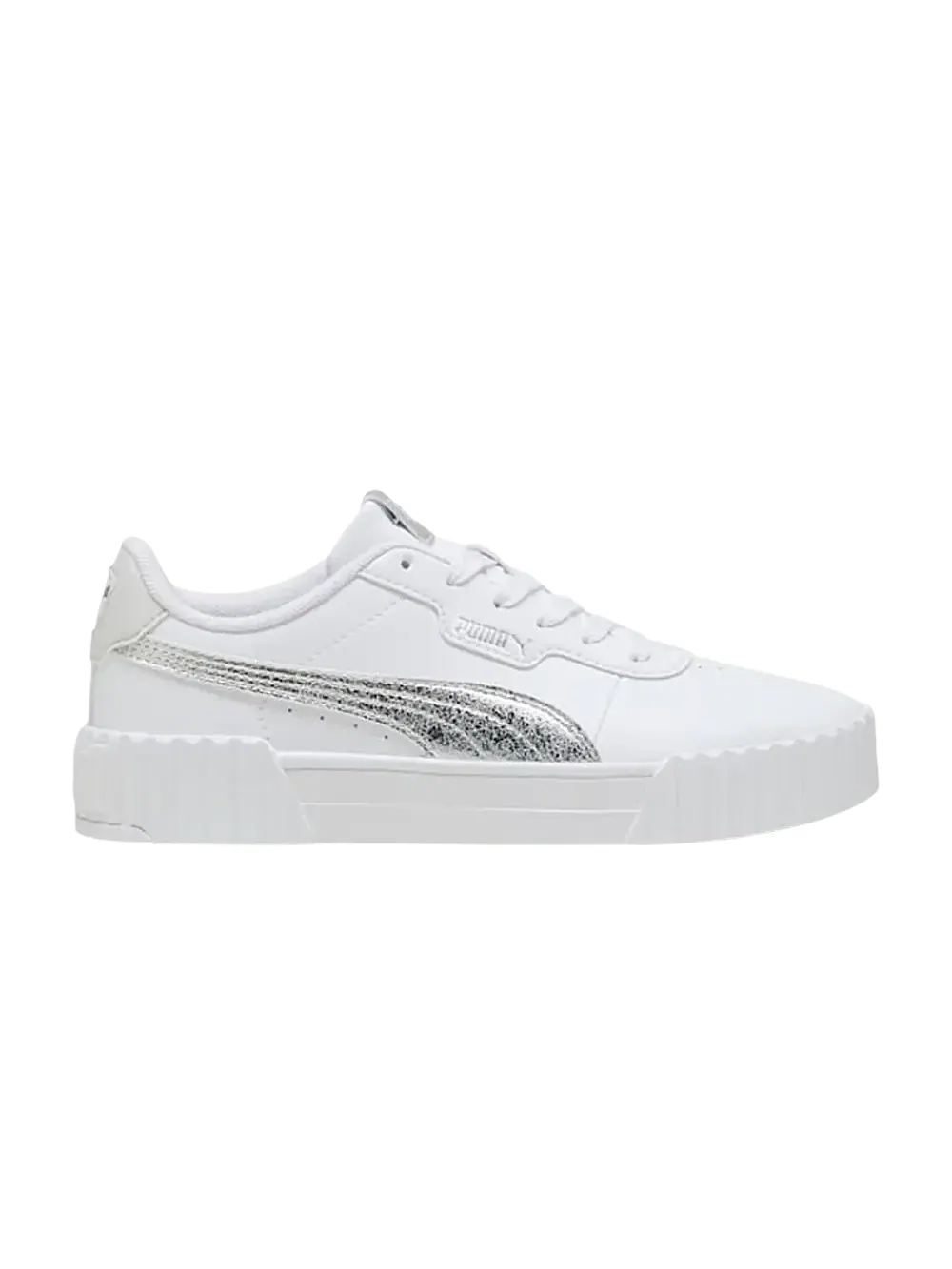 Кроссовки Puma Wmns Carina 3.0 Metallic — изображение 1 из 1, белый/серебристый