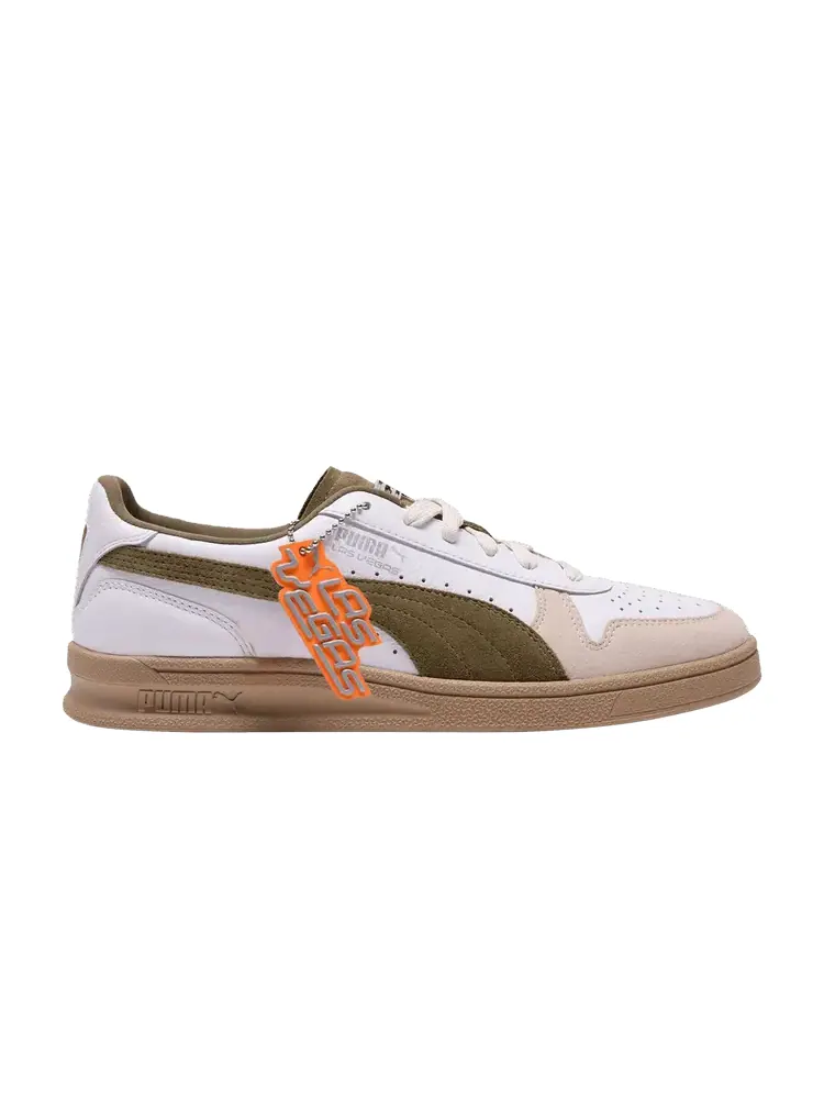 Кроссовки Puma Indoor Club 'Las Vegas' — изображение 1 из 1, белый/серый/зеленый