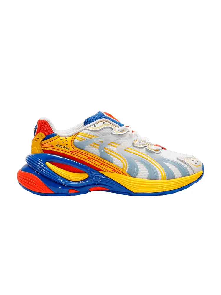 Кроссовки Puma Inverse Big Kid 'Armored' — изображение 1 из 1, белый/желтый/синий