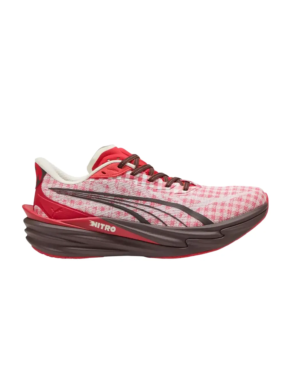 Кроссовки Puma Deviate Nitro 4 Check — изображение 1 из 1, красный/белый