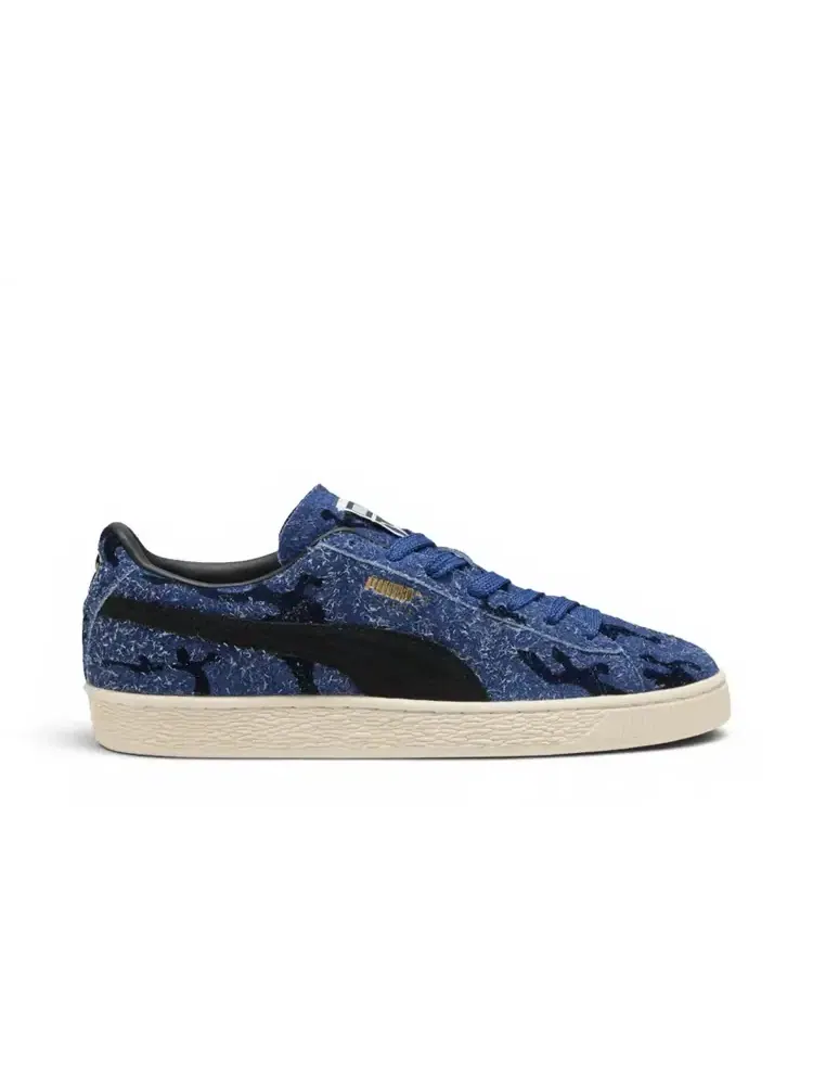 Кроссовки Puma Suede Flock — изображение 1 из 1, синий темно-синий