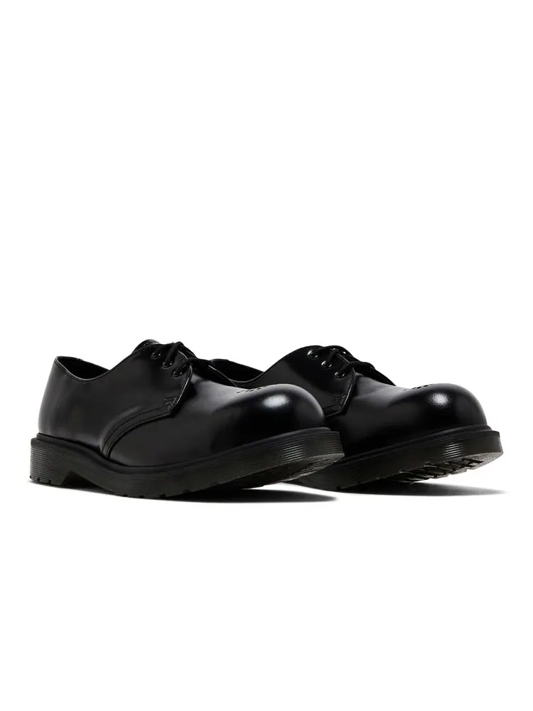 Кроссовки Dr. Martens 1461 Leather Steel Toe, кожаные — изображение 8 из 8, черный