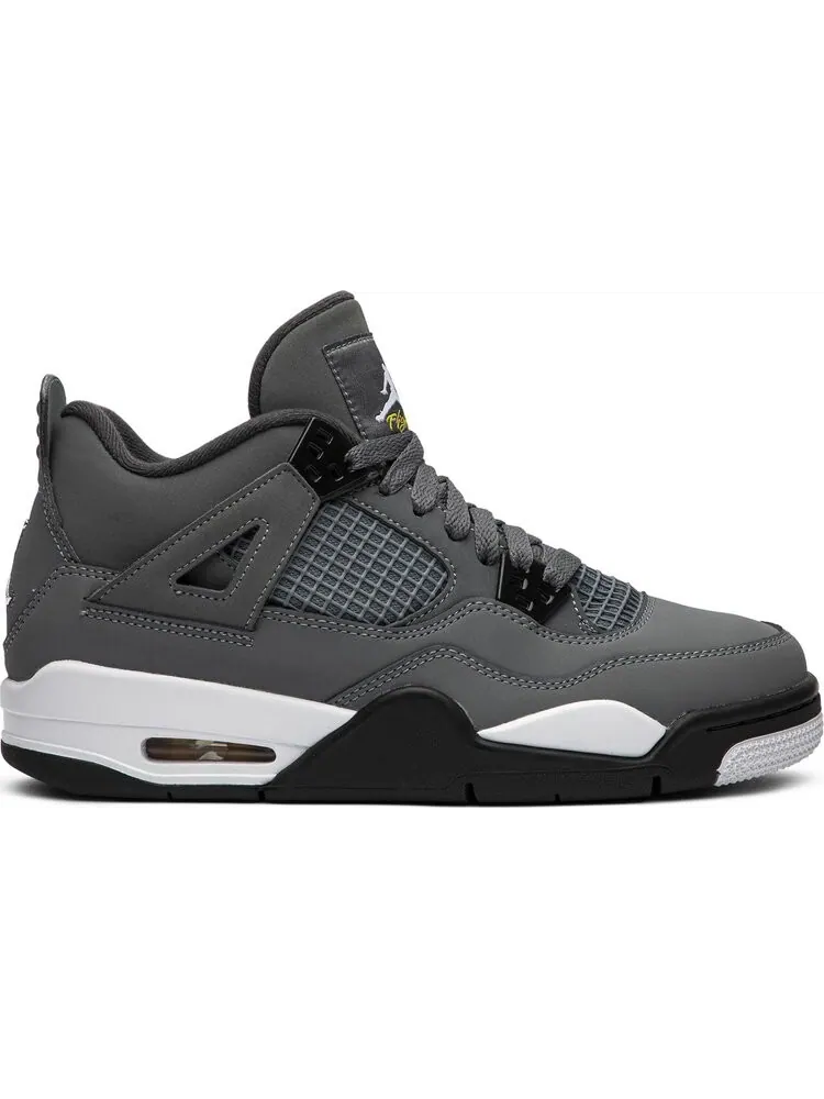 Кроссовки Air Jordan 4 Retro GS Cool Grey 2019 — изображение 1 из 8, серый