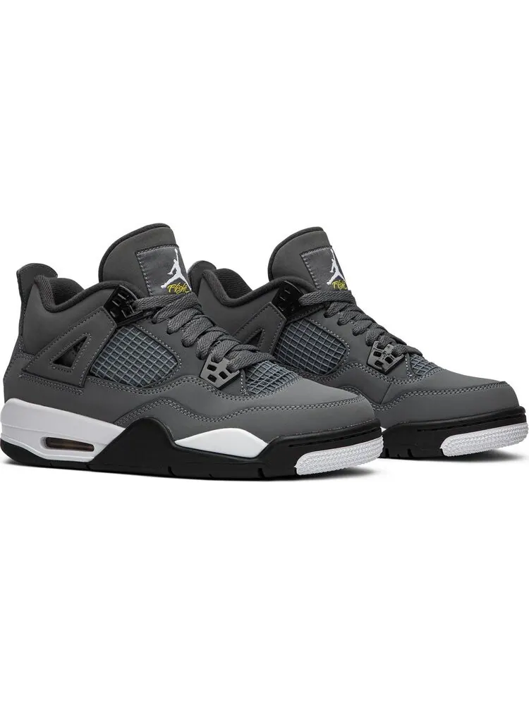 Кроссовки Air Jordan 4 Retro GS Cool Grey 2019 — изображение 8 из 8, серый