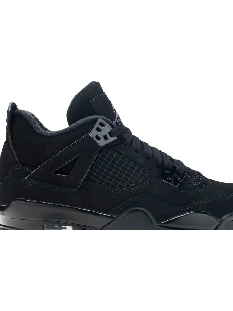Кроссовки Air Jordan 4 Retro GS Black Cat 2020 — изображение 2 из 8, черный