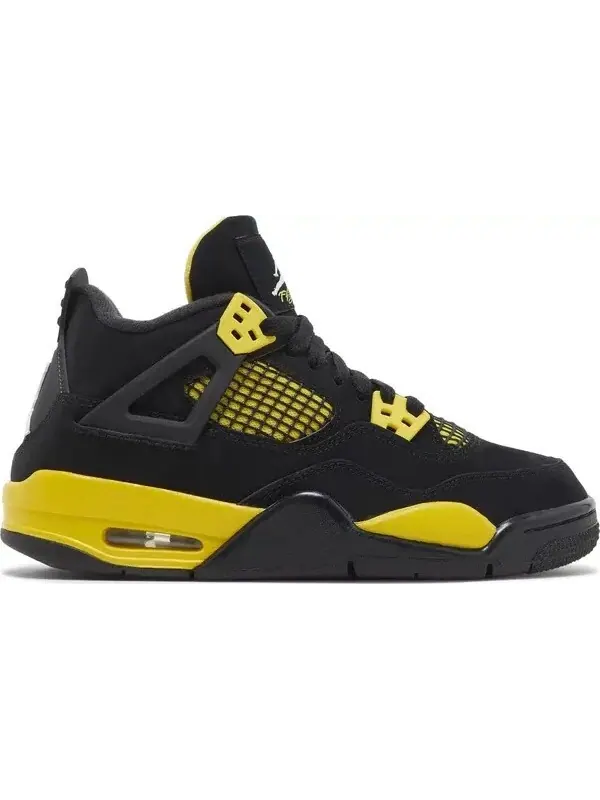 Кроссовки Air Jordan 4 Retro GS 'Thunder' 2023 — изображение 1 из 8, черный