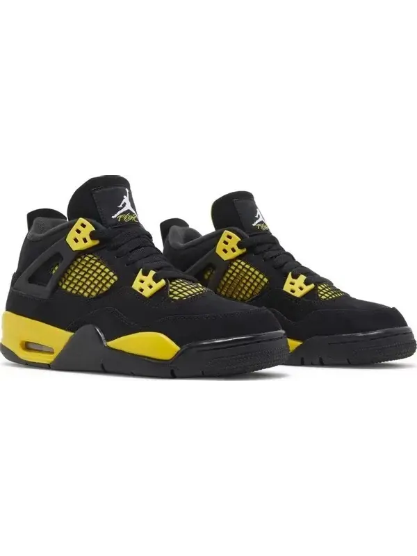 Кроссовки Air Jordan 4 Retro GS 'Thunder' 2023 — изображение 8 из 8, черный