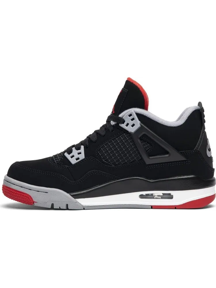 Кроссовки Air Jordan 4 Retro OG GS Bred 2019 — изображение 3 из 8, черный