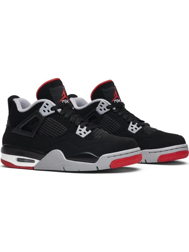 Кроссовки Air Jordan 4 Retro OG GS Bred 2019 — изображение 8 из 8, черный