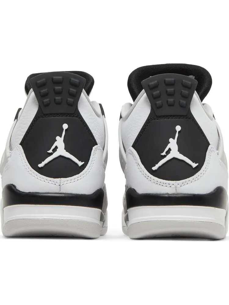 Кроссовки Air Jordan 4 Retro GS Military Black — изображение 6 из 8, белый