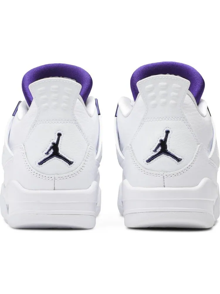 Кроссовки Air Jordan 4 Retro GS Purple Metallic — изображение 6 из 8, фиолетовый