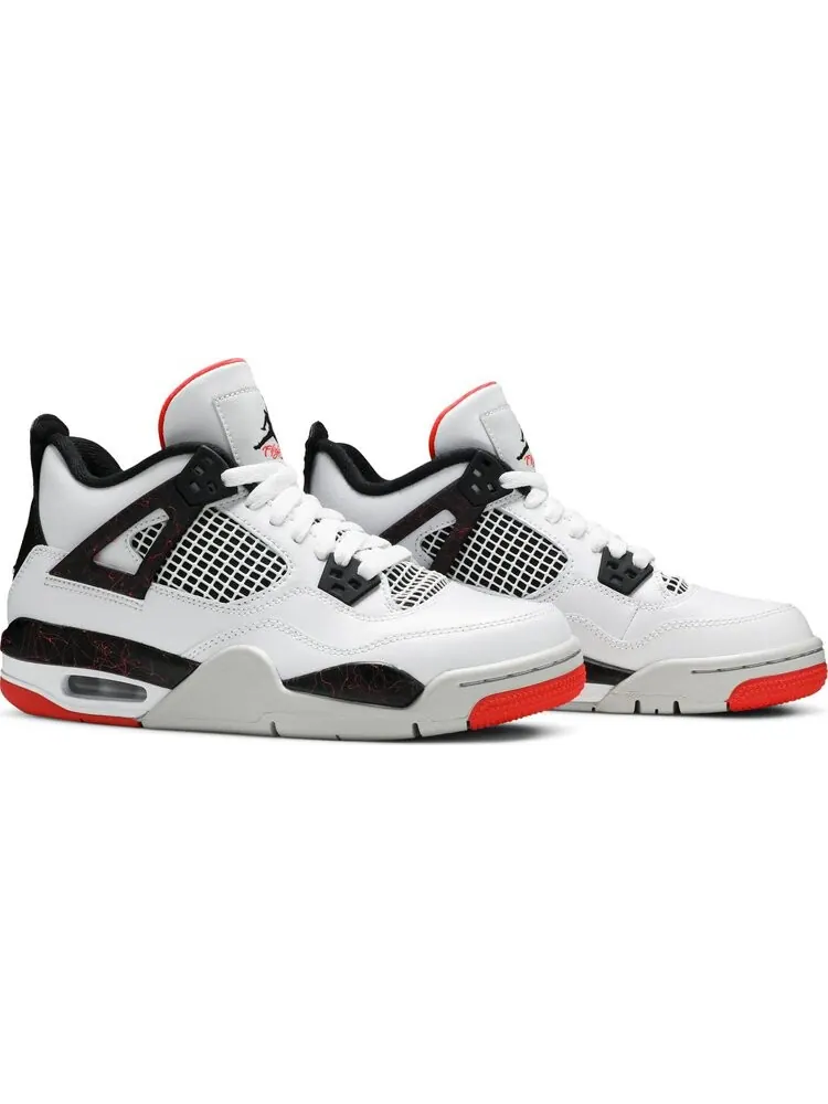 Кроссовки Air Jordan 4 Retro GS Pale Citron — изображение 7 из 7, белый
