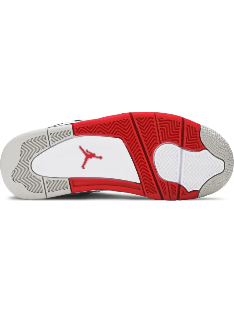 Кроссовки Air Jordan 4 Retro OG GS Fire Red 2020 — изображение 4 из 8, белый