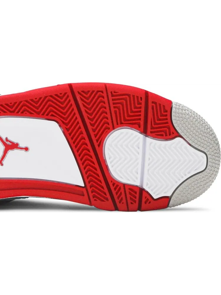 Кроссовки Air Jordan 4 Retro OG GS Fire Red 2020 — изображение 5 из 8, белый