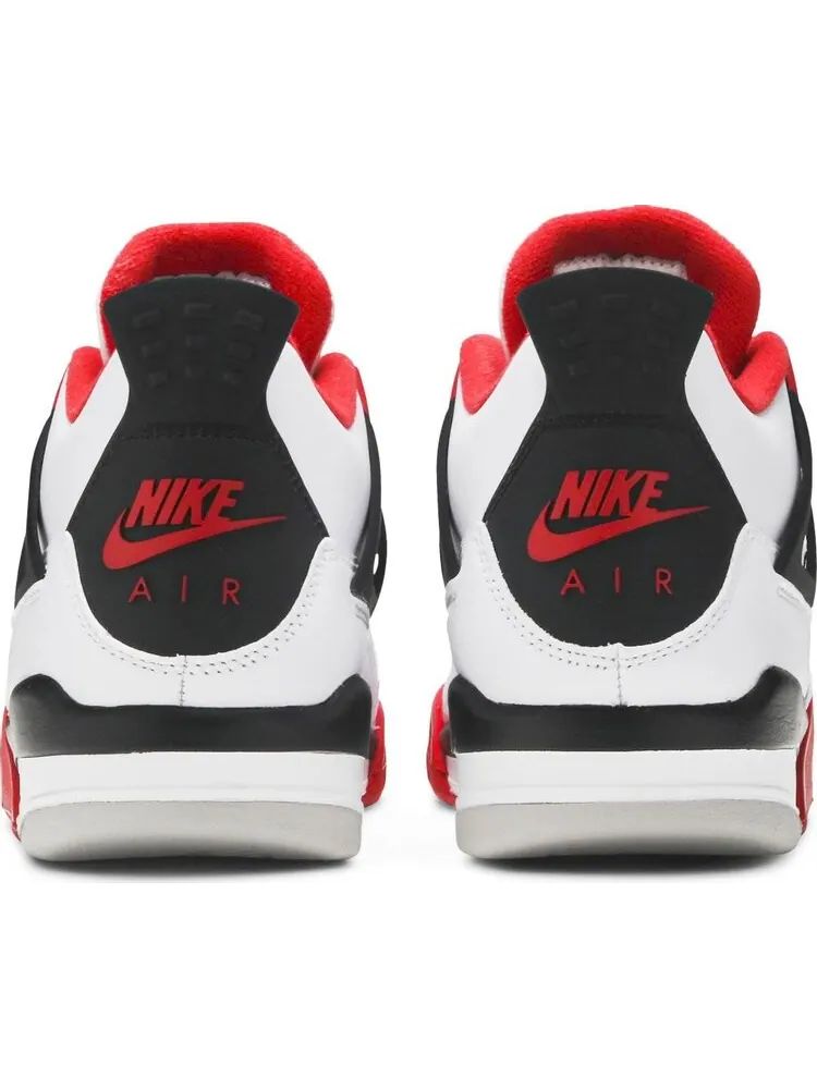 Кроссовки Air Jordan 4 Retro OG GS Fire Red 2020 — изображение 6 из 8, белый