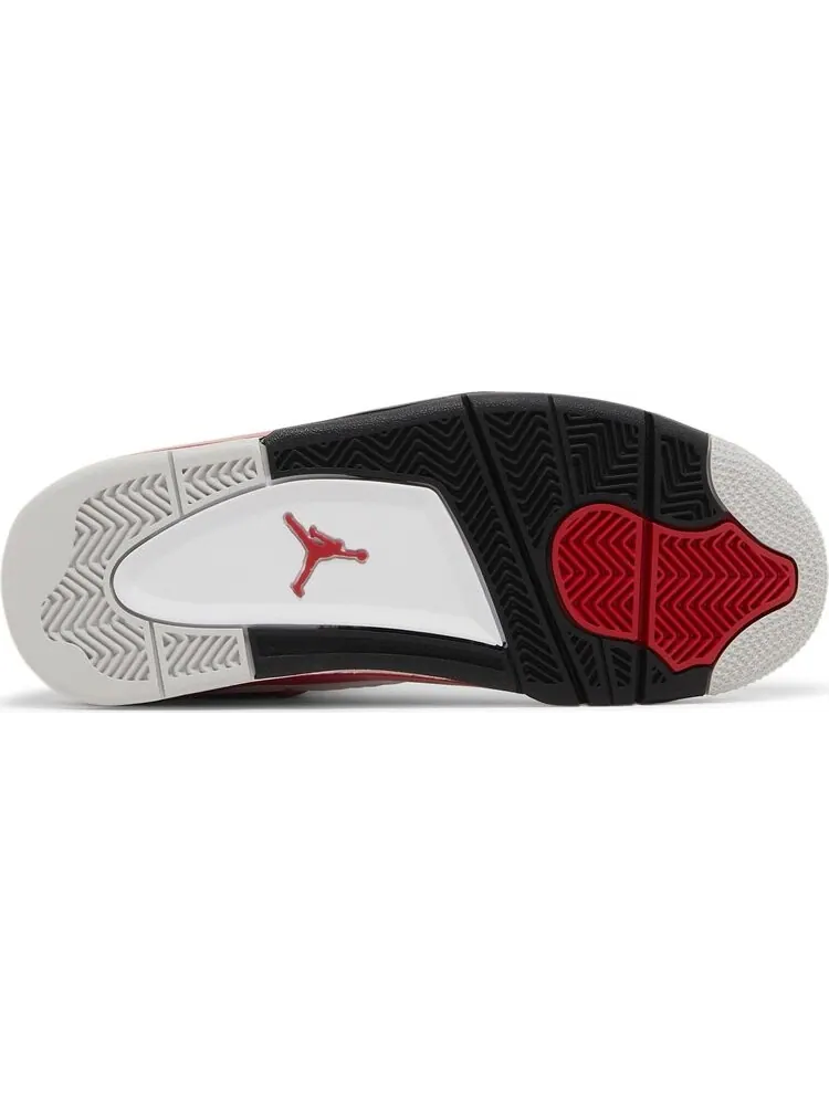 Кроссовки Air Jordan 4 Retro GS 'Red Cement' — изображение 4 из 4, белый