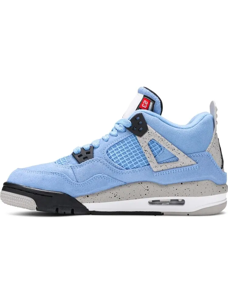Кроссовки Air Jordan 4 Retro GS University Blue — изображение 3 из 8, синий