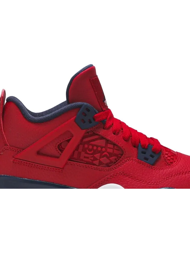 Кроссовки Air Jordan 4 Retro GS FIBA — изображение 2 из 8, красный