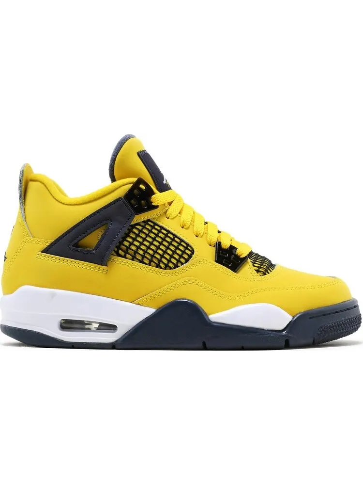 Кроссовки Air Jordan 4 Retro GS Lightning 2021 — изображение 1 из 8, желтый