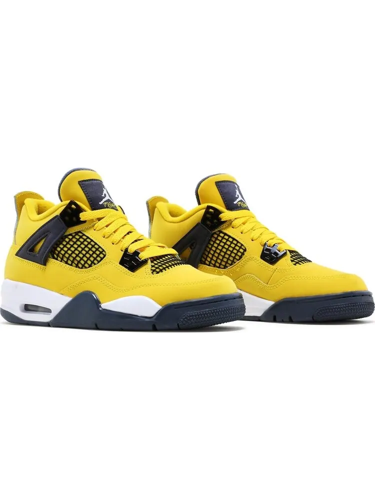 Кроссовки Air Jordan 4 Retro GS Lightning 2021 — изображение 8 из 8, желтый