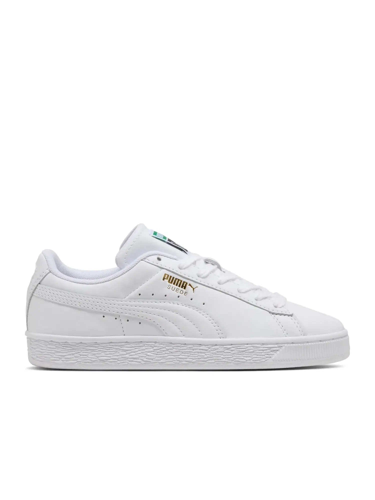 Кроссовки Puma Suede GS — изображение 1 из 1, белый/зеленый