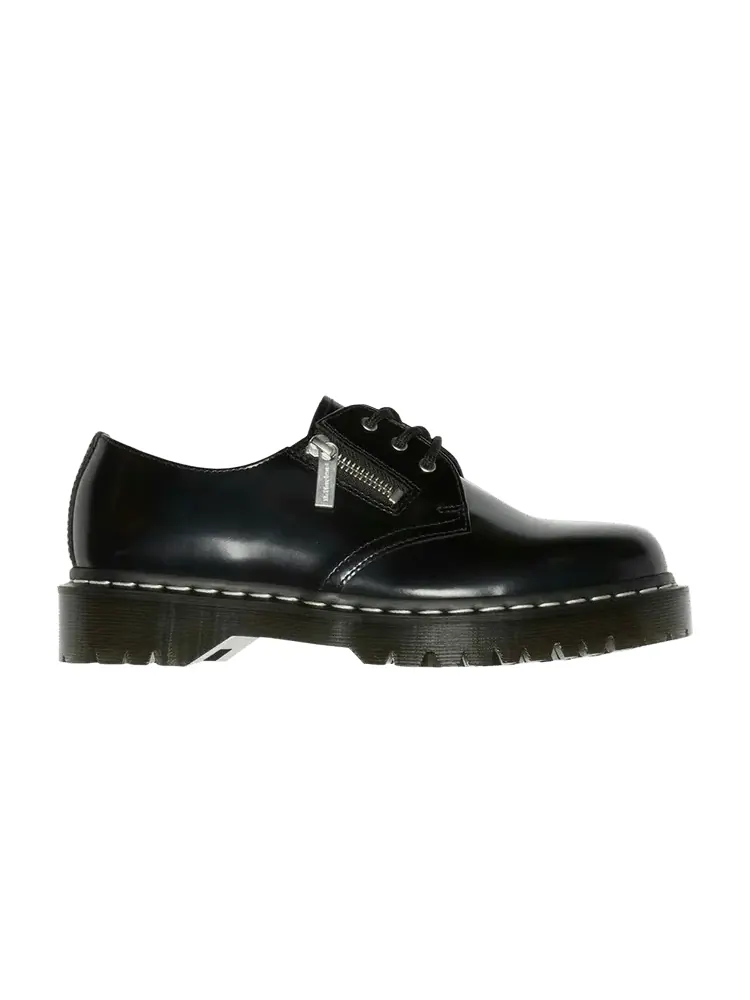 Ботинки Dr. Martens 1461 Bex Lace and Zip Black, кожаные